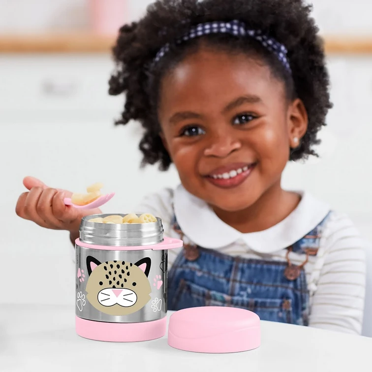 Skip Hop Zoo Insulated Little Kid Food Jar - Leopard 3 Skip Hop Zoo Insulated Little Kid Food Jar - Leopard - Image 3