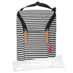 Skip Hop Grab & Go Double Bottle Bag - Black & White 5 Skip Hop Grab & Go Double Bottle Bag - Black & White -Skip Hop Store md 205316 skiphop grab go double bottle bag black white stripes 15955179062