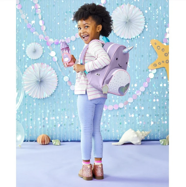 Skip Hop Zoo Straw Bottle Narwhal 2 Skip Hop Zoo Straw Bottle Narwhal - Image 2