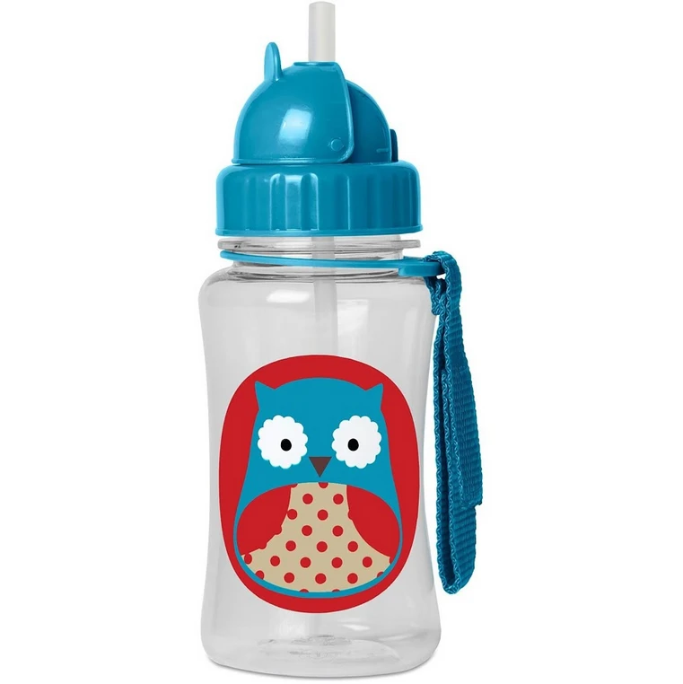 Skip Hop Zoo Straw Bottle Owl 1 Skip Hop Zoo Straw Bottle Owl