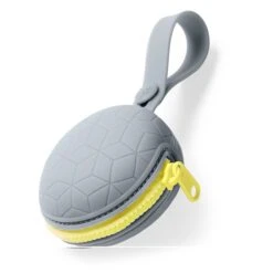 Skip Hop Grab & Go Silicone Pacifier Holder- Grey