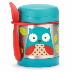 Skip Hop Zoo Insulated Little Kid Food Jar - Owl