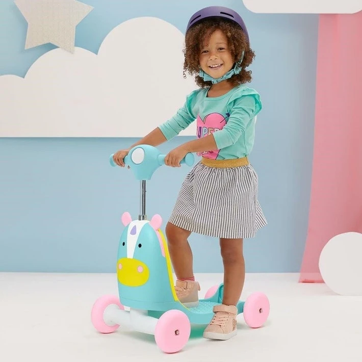 Skip Hop Zoo 3-in-1 Ride On Toy - Unicorn 2 Skip Hop Zoo 3-in-1 Ride On Toy - Unicorn - Image 2