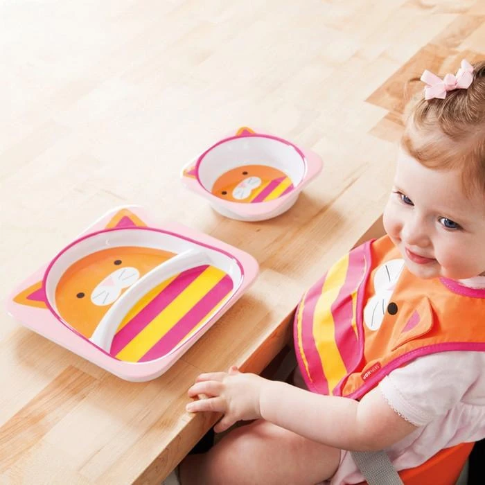 Skip Hop Zoo Tableware - Melamine Set - Cat 2 Skip Hop Zoo Tableware - Melamine Set - Cat - Image 2