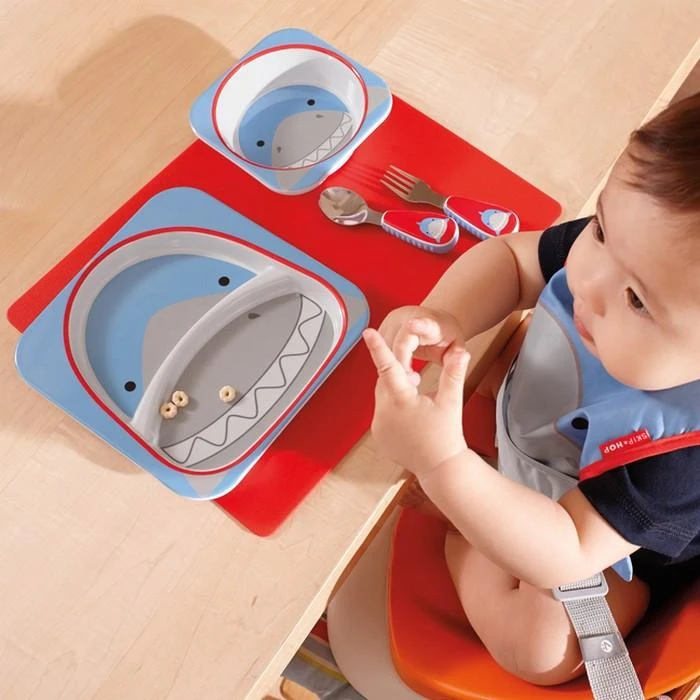 Skip Hop Zoo Tableware - Melamine Set - Shark 2 Skip Hop Zoo Tableware - Melamine Set - Shark - Image 2