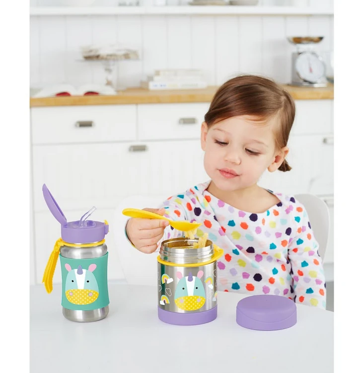 Skip Hop Zoo Insulated Little Kid Food Jar - Unicorn 3 Skip Hop Zoo Insulated Little Kid Food Jar - Unicorn - Image 3