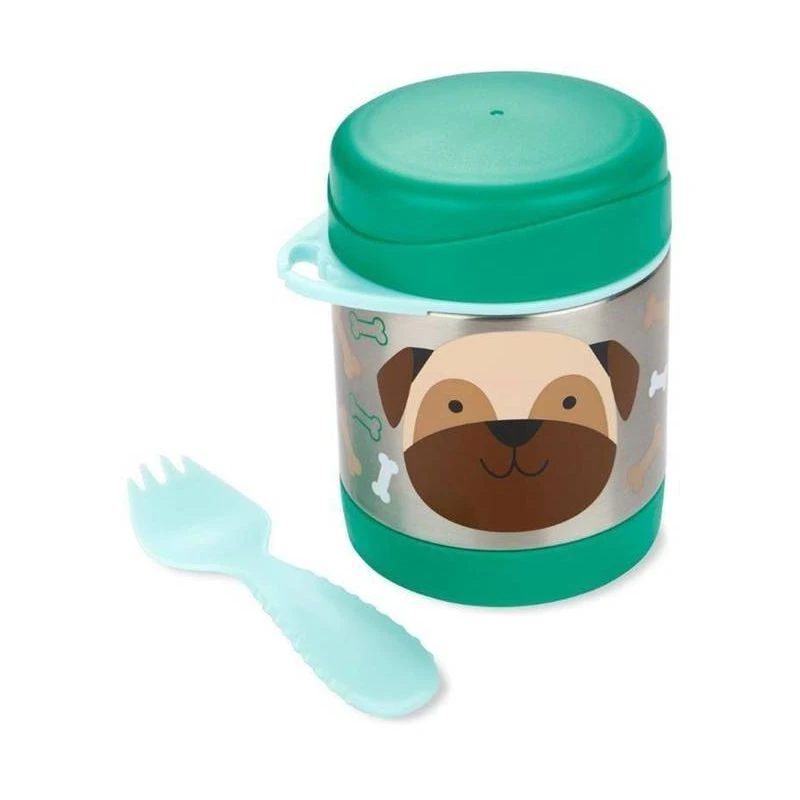 Skip Hop Zoo Insulated Little Kid Food Jar - Pug 2 Skip Hop Zoo Insulated Little Kid Food Jar - Pug - Image 2