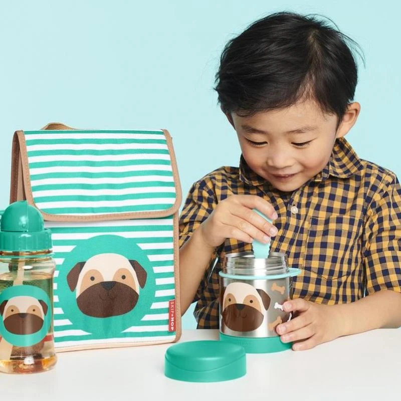 Skip Hop Zoo Insulated Little Kid Food Jar - Pug 3 Skip Hop Zoo Insulated Little Kid Food Jar - Pug - Image 3